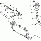 ST1100A Патрубки охлаждения