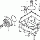 CBR900RR Масляный насос и картер