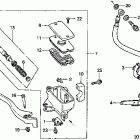 VT750CD Главный тормозной цилиндр - передний