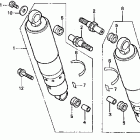 VT1100D2 Задний амортизатор