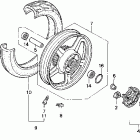 CB750 Заднее колесо