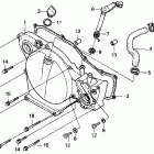 CR80R Крышка картера правая