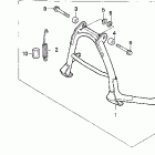 CB750 Подножка центральная