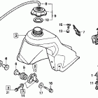 CR80R Топливный бак