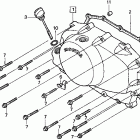 VT750CD Крышка картера правая
