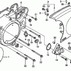 VT1100C2 Крышка картера левая