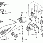 VT750CD Топливный бак