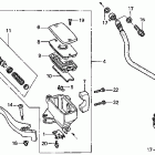VT1100C2 Главный тормозной цилиндр - передний