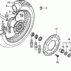 VT750CD Переднее колесо