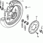 VT1100C2 Переднее колесо