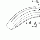 CR80R Переднее крыло