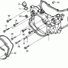CR125R Крышка картера правая