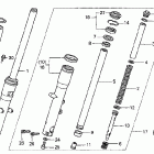 VT750CD Передняя вилка