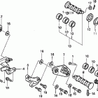 VT750CD Подножки
