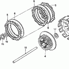 CR125R Сцепление