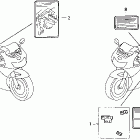 CBR900RR Лейбл предостережения