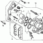 CR125R Передний тормозной суппорт