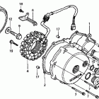 VT750CD Крышка картера левая