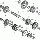 CR80R Трансмиссия