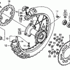 CR125R Заднее колесо