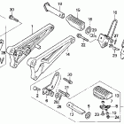 CB250 Подножки