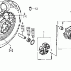 VT750CD Заднее колесо