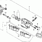 CR80R Rr. brake caliper