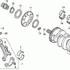 CBR900RR Коленчатый вал и поршни