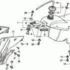 CR125R Топливный бак