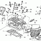 VT750CD Головка цилиндров задняя