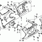 CBR600F3 Нижний обтекатель