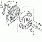 VT600CD Задний тормоз