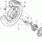 VT600CD Заднее колесо
