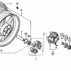 CBR600F3 Заднее колесо
