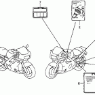 CBR600F3 Лейбл предостережения
