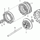 CR125R Сцепление