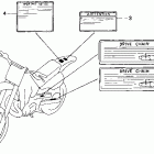 CR125R Лейбл предостережения