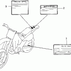 CR500R Предупредительные таблички