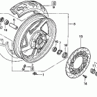 VF750CD Переднее колесо