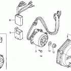 CR125R Крышка картера левая