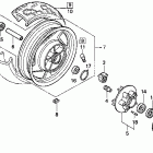 VF750CD Заднее колесо