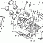 VF750CD Задняя головка цилиндров