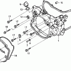 CR125R Крышка картера правая