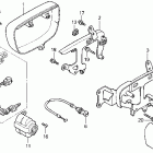 VF750CD Carburetor side cover