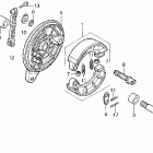 VF750CD Задний тормоз