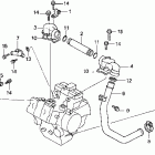 VF750CD Патрубки охлаждения