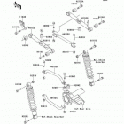 Bayou 300 (KLF300-B13) Задняя подвеска
