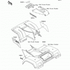 Bayou 300 4X4 (KLF300-C13) Decals(red)(klf300-c13)