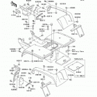 Bayou 300 (KLF300-B13) Заднее крыло