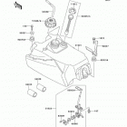 Bayou 300 (KLF300-B13) Топливный бак